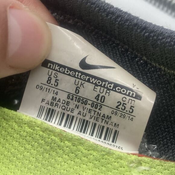 Women Size 8.5 Nike Free Running Shoes Gray Ombre Fabric Lace Sneaker 631050-002 - Picture 9 of 9